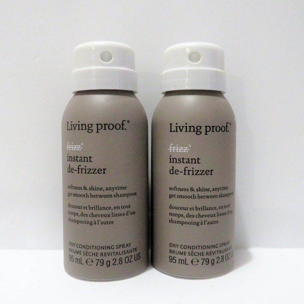LIVING PROOF FRIZZ INSTANT DE-FRIZZER DRY CONDITIONING SPRAY 2.8 OZ 2 PC LOT